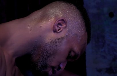 Johnny V Rides Big Black Cock in the Backroom