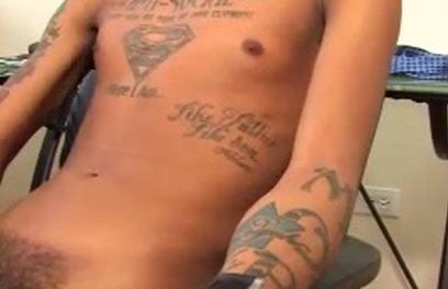 Tattooed black twinks Chris White