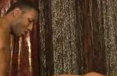 Sexy gay man giving a hot blowjob with his pierced tongue