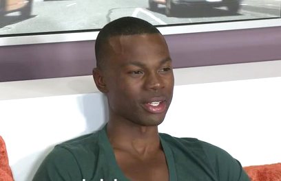 Ebony stud Max Rider jacking off